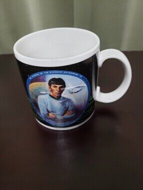 Ceramic Mug "Mr. Spock" Star Trek Enterprise Vintage 1991 Hamilton P7516L